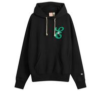 Champion for E by END. Hoodie 'Emerald' Black