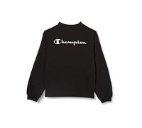 Champion Girl's American Classics-Boxy Crewneck Hoodie, Black, 15-16 Years