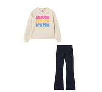 Champion Girls' Fleece Sweatsuit with ultra-soft sweatshirt and slim-fit bootcut pants in stretch jersey, superior thermal comfort