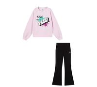 Champion Girls' Fleece Sweatsuit with ultra-soft sweatshirt and slim-fit bootcut pants in stretch jersey, superior thermal comfort