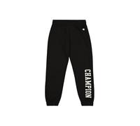 Champion Girl's Legacy Graphic Shop G (405027) -Ultra-Light Soft Compact Powerblend Fleece Elastic Cuff Sweatpants, Black (KK001), 3-4 Years