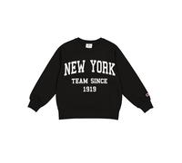 Champion Girl's Legacy Script Shop G (405044) -Ultra-Light Soft Compact Powerblend Fleece Crewneck & Rib Cuffs Tracksuit, Black (KK001), 13-14 Years