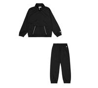 Champion Girl's Legacy Script Shop G (405048) -Special Polywarpknit Semi-Dull High-Neck Tracksuit, Black (KK001), 7-8 Years