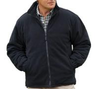 Champion - Glen Fleece Jacket Mens - 100% Polyester | Anti-Pill, Quilted Lining - Adjustable Drawcords, Elasticated Cuffs, Inside Pocket, Zip Fastening Front Pockets