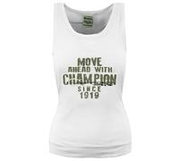 Champion Heritage Fit Graphic Sleeveless White Womens Vest 106336 006