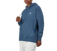 Champion Women'S Hoodie, Reverse Weave, Heavyweight, Fleece Sweatshirt For Men And Women, Metallic Teal Left Chest C, XS