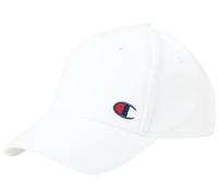 Champion Icons Accessories-805974 Woven Cotton Twill C-Logo Baseball Cap, White, One Size