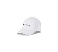 Champion Unisex Kid's Icons Accessories Junior Caps-802421 Woven Cotton Twill Small Script Logo Baseball Cap, White, One Size