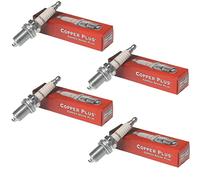 CHAMPION J12YC Copper Plus 4-Piece Spark Plug for Motorcycle | Replaces 42S 43S 44S A22 A32 A42 A42C AT42 B44S C44S M43S 2642913 W7F W7FC 85 4275 AR72 AR73 XS85 2298 BP6S 14-32 14-42.