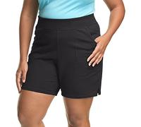 Champion JUST My Size Women's Plus Cotton Jersey Pull-On Shorts, Black, 3X