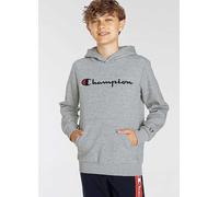 Champion Kids Hooded Sweatshirt Grey Marl Print