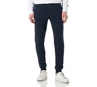 Champion Men's Legacy Authentic Pants Powerblend Terry Tape Logo Rib Cuff Sweatpants, Navy Blue, S