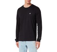 Champion Legacy Basics-L-s Crewneck Men's Long-Sleeve T-Shirt, Black, XXL