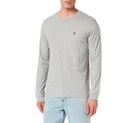 Champion Legacy Basics-L-s Crewneck Men's Long-Sleeve T-Shirt, Light Melange Grey, XL