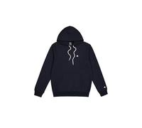 Champion Men's Legacy Basics-Powerblend Fleece Hooded Sweatshirt, Navy Blue, M