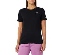 Champion Women's Legacy Basics W-Light Cotton Jersey S-S Regular Crewneck T-Shirt, Black, XS