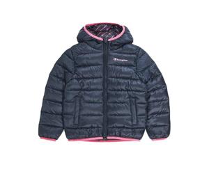 Champion Legacy Boy's Legacy Outdoor K - Light WR Hooded Padded Jacket, Pink Fluo, 9-10 Years FW23