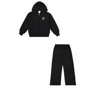 Champion Legacy Emotional Dance G (405045) - Ultra-light Soft Compact Powerblend Fleece Hooded Tracksuit, Black (NBK), 5-6 years (XS) Girls FW24