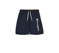 Champion Legacy Icons Beachshorts B - Crinkle Taslon Contrast Logo Short Costume, Navy Blue, 11-12 Years Kids and Boys SS24, Navy Blue, 11-12 Years