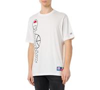 Champion Men's Legacy Modern Basketball-Graphic S/S Crewneck T-Shirt, Bright Grey (RAL 7035), M