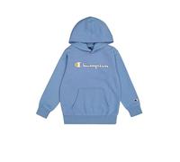 Champion Legacy Play With Graphics B (306908) - Ultra-light Soft Compact Polyfleece Hooded Sweatshirt, Turquoise Blue (CBU), 5-6 years (XS) Boys FW24