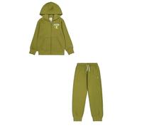 Champion Legacy Play With Graphics B (306913) - Ultra-light Soft Compact Powerblend Fleece Hooded Tracksuit, Olive Green (GNUM), 5-6 years (XS) Boys FW24
