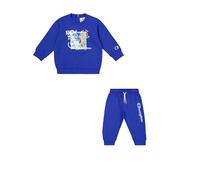 Champion Legacy Play With Graphics TD (306916) - Ultra-light Powerblend Fleece Crewneck Completo, Blu Profondo (BAI), 12 mesi (80) Bambino FW24
