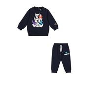Champion Legacy Play With Graphics TD (306916) - Ultra-light Powerblend Fleece Crewneck Suit, Navy (NNY), 3 years (98) Boys FW24