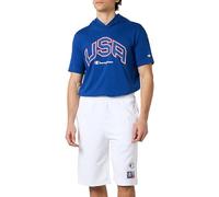 Champion Men's Legacy Retro Sport-Heavy Spring Terry Bermuda Shorts, White, M