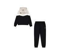 Champion Legacy Script Shop Color Block (220291) - Soft Compact Powerblend Fleece Hooded Tracksuit, Grey Silver/Black (SVL/NBK), XS Men FW24, Silver Grey/Black (SVL/NBK), XS