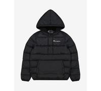 Champion Logo Classic Hooded Jacket Black - S