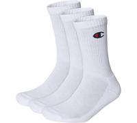 Champion Logo Socks 6 Pairs, crew ankle cotton set of socks, mid calf length, u