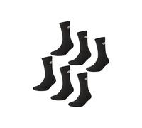 Champion Logo Socks 6 Pairs, crew ankle cotton set of socks, mid calf length, unisex, ribbed