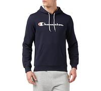 Champion Man - Classic Logo Hooded Sweatshirt - Blue, S