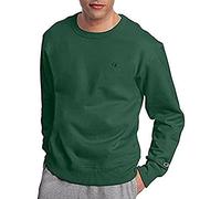 Champion Men`s Double Dry Eco Fleece Crew, M, Dark Green