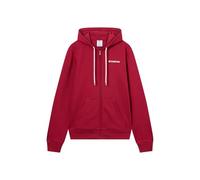 Champion Men’s Fleece Full-zip Hoodie with front kangaroo pocket, Contrast graphic, Adjustable hood with drawcord Red