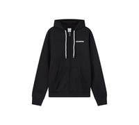 Champion Men’s Fleece Full-zip Hoodie with front kangaroo pocket, Contrast graphic, Adjustable hood with drawcord Black