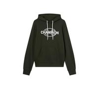 Champion Men’s Fleece Full-zip Hoodie with front kangaroo pocket, Contrast graphic, Adjustable hood with drawcord Green