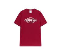 Champion Men’s Graphic T-Shirt, Pure Cotton Jersey, Breathable, Ideal for Warm Weather, with Printed Logo, 100% Cotton Red