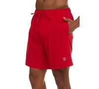 Champion Mens Swim Trunks with Mesh Liner, 7" Inseam Quick Drying Mens Bathing Suit, Board Shorts for Swimming and Beach, Red, Large