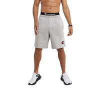 Champion Men's, Lightweight Lounge, Casual Jersey Knit, Weekend Shorts (Reg. Or Big & Tall), Oxford Gray C Logo, Large