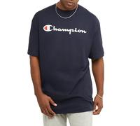 Champion Men's Big & Tall Classic Tee, C Script T-Shirt, Navy Script, 4XL Plus