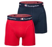 Champion Men's Boxer Shorts, 2 Pack - Cotton, Logo Waistband, Solid Color