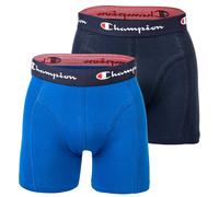 Champion Men's Boxer Shorts, 2 Pack - Cotton, Logo Waistband, Solid Color