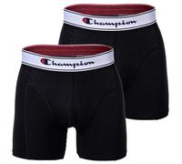 Champion Men's Boxer Shorts, 2er Pack - Cotton, Logo Waistband, Plain