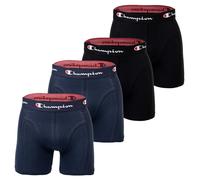 Champion Men's Boxer Shorts, 4er Pack - Cotton, Logo Waistband, Plain