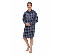 Champion | Men's | Brushed Cotton Canterbury Checked Nightshirt Sleepwear | Blue