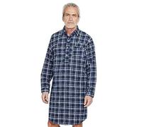 Champion Mens Brushed Cotton Canterbury Checked Nightshirt Sleepwear Blue Check L
