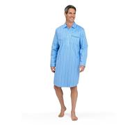 Champion Mens Brushed Cotton Striped Nightshirt-Dark Blue-4X-Large 56-58