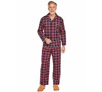 Champion Mens Cambridge Brushed Cotton Check Pyjamas Red XL